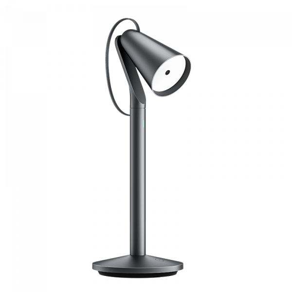 Rice home leather leather lamp dark gray