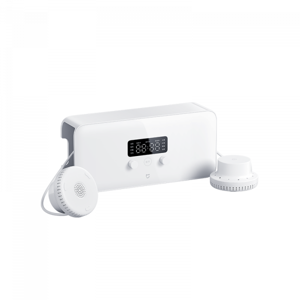 The MI fruit and vegetable washer is white