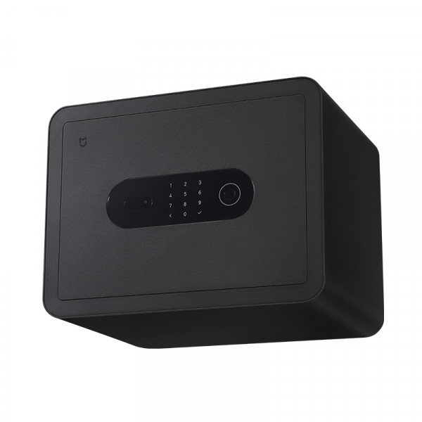 The Mi Jia smart safe-deposit box is in black