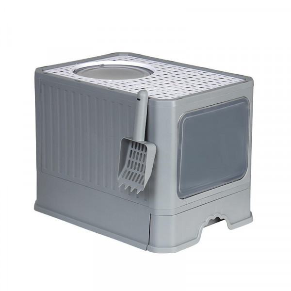 Super large cat litter box fully enclosed foldable semi-enclosed cat toilet to prevent spatter and thick pet supplies