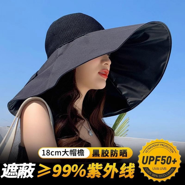 Banana under Forest Fisherman hat hat brim sun block visor women UV protective vinyl face sun hat children summer