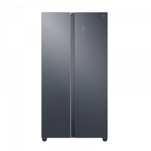 MI refrigerator to open the door 540L ice crystal rock silver gray