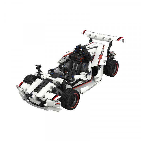 Smart building blocks road racing white