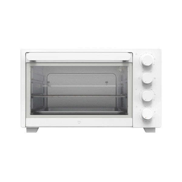 Rice home electric oven is white