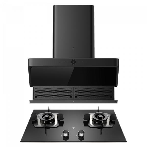 MI intelligent frequency conversion lift range hood S1 smoke stove set of natural gas